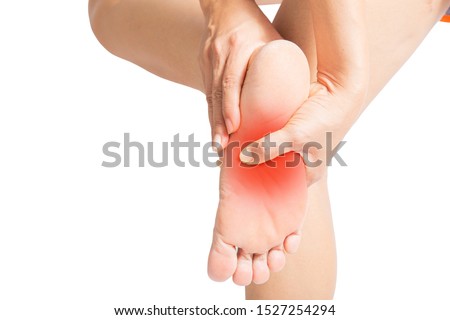 Pain in the foot of the elderly.Symptoms of peripheral neuropathy.
Most symptoms are numbness in the fingertips and foot.