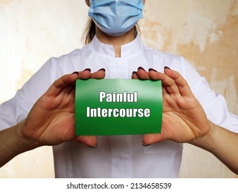  Painful Intercourse phrase on the piece of paper. - Shutterstock ID 2134658539
