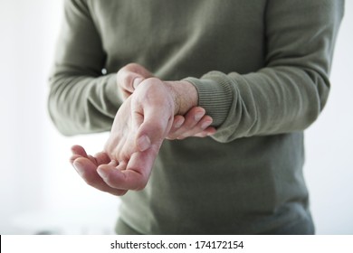 Painful Wrist In A Man