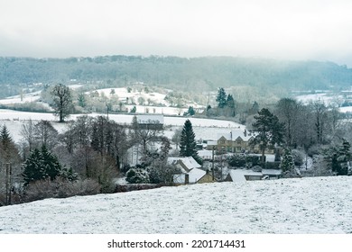 Painswick, Gloucestershire, UK, January 21st, 2021, A Winter Landscape Just Outside The Village Near Pitchcombe.