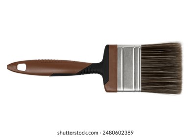 paint brush with coarse bristles, working tool, isolated	 - Powered by Shutterstock