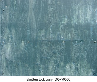 paint brush grunge blue metal surface