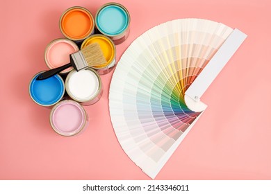 Paint Brush On Pink Background, How To Choose The Perfect Home Paint Color And Good For Health