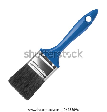 Paint brush on a white background