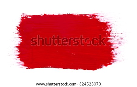 paint brush texture isolated on white