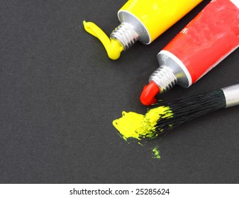 paint and brushes