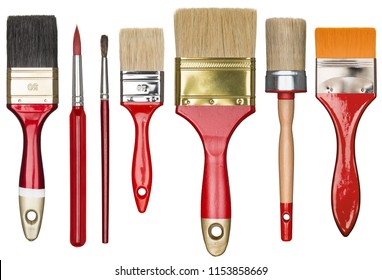 Paint brushes isolated on white - Powered by Shutterstock