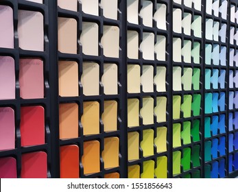 Paint Color Samples In Interior Design Store