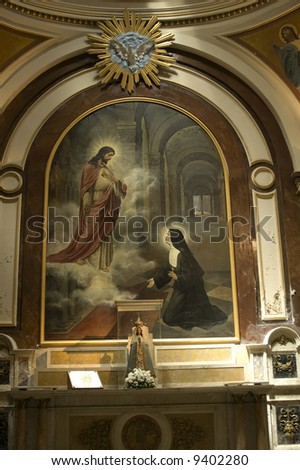 Paint inside Cathedral Buenos Aires, Argentina