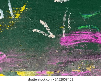 Paint marker tag scribble bits on a abandoned warehouse wall  - Powered by Shutterstock