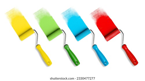 Paint roller brush set
