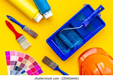 Paint Roller Color Palette Guide House Stock Photo 2204266461 ...