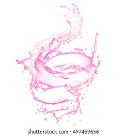 Paint Splash Texture on White Background