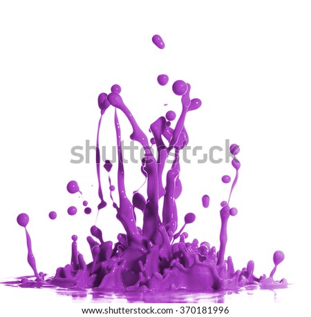 Paint Splash in White Background