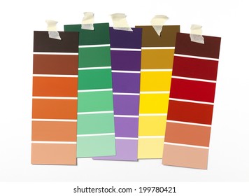Paint Swatches On Wall