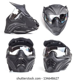 Paintball Mask On White Background