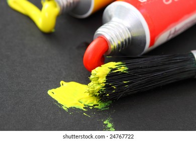 paintbrush and paint