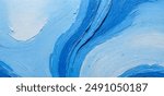 Painted Abstract backdrop, Swirling Ocean Blues, Acrylic Brushwork, Wave Patterns, Modern Wall Art, Creative Backdrop, Vibrant Richness, Harmony, Unique Expressionism, Fine Art Decoration