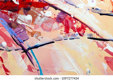 painted abstract background - Shutterstock ID 1097277434
