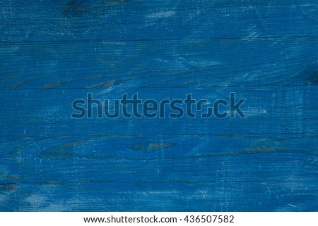 Painted blue and white old wooden wall. rustic texture background. Old wooden painted light blue rustic background, paint peeling