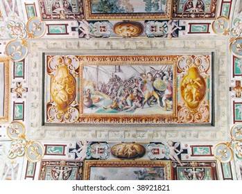 Painted Ceiling, Villa Deste, Italy, Europe