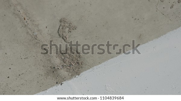 Painted Concrete Ceiling Into White Stock Photo Edit Now