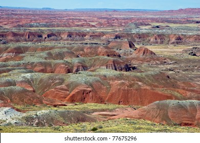 Painted Desert sits within the Petrified Forest National Park, off historic Route 66 between Holbrook, Arizona and Gallup, New Mexico