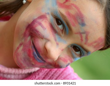 Painted face