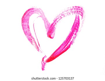 Painted heart outline