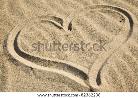 Similar – Heart in the Sand Joy