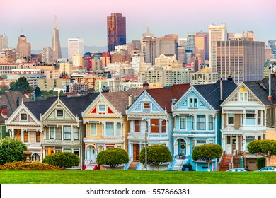 The Painted Ladies of San Francisco, California, USA.