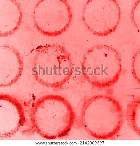 painted pink old dity paper with red circles, useful for design-works