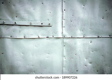 Painted In White Grunge Metal Tin Texture