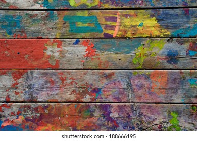 Painted wood background 