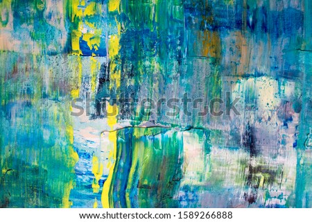Painting Artistic bright color oil paints texture abstract artwork. Modern futuristic pattern for grunge wallpaper, interior, album, flyer cover, poster, booklet background. Creative graphic design