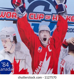 Painting Of Canadian Hockey Legion Wayne Gretzky Toronto Ontario Canada