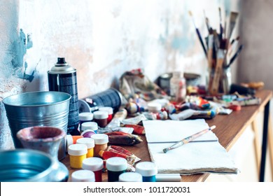 Painting Drawing Artist Objects Indoors No People