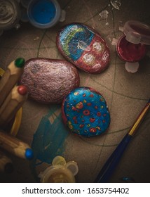 Painting On Stones Activity  For Kids