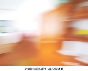 Painting Studio Of Freelance Artist Defocused Background.
Artists Workshop Blurred Background With Bokeh.
