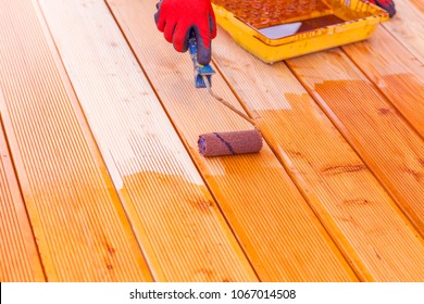 Painting A Terrace Board Impregnation Water Proofing