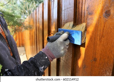 Painting A Wooden Garden Fence