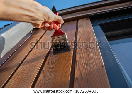 Painting woodwork outside