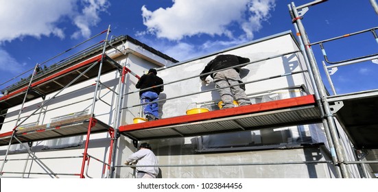 Painting works, facade painting
