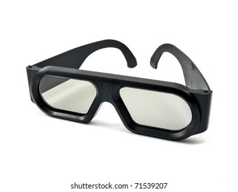 A Pair Of 3D Movie Glasses For The Cinema