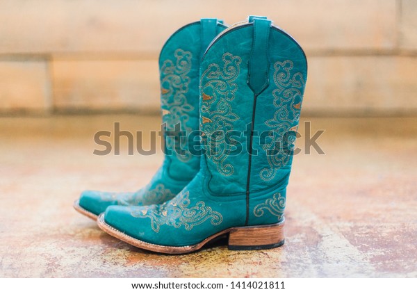 teal blue cowgirl boots