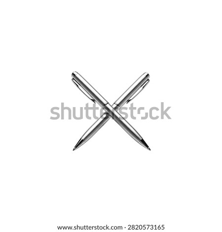 Pair of black metal scissors with sharp blades and ergonomic handles on white background