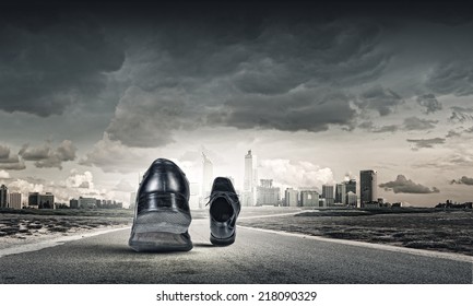 Shoes stepping forward Stock Photos, Images & Photography | Shutterstock