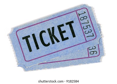 Pair Blue Movie Theater Tickets Isolated Stock Photo 9182584 | Shutterstock