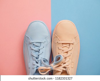 different colours shoes
