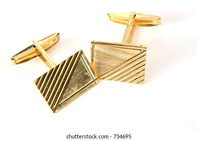 A Pair Of Gold Cufflinks